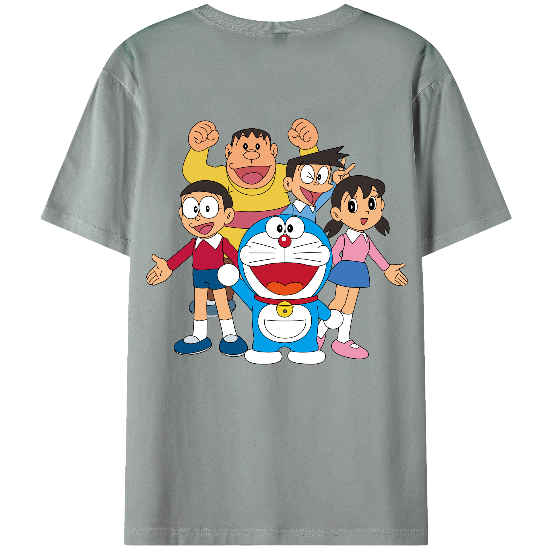 （画像用） ドラえもん 骨川 スネ夫 Doraemon Honekawa Suneo 綿100％ メンズ半袖Tシャツ（バックプリント） 通気性